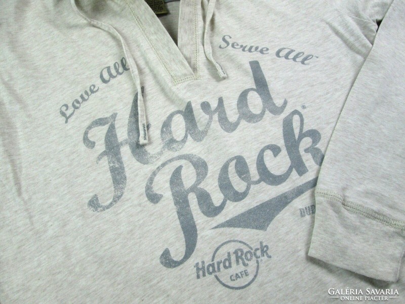 Original hard rock cafe (s) women's long sleeve hooded light thin pullover top