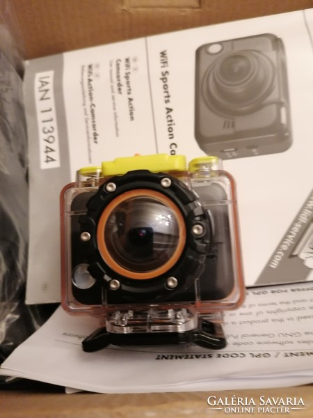 Silvercrest Wi-Fi sports camera in a waterproof case