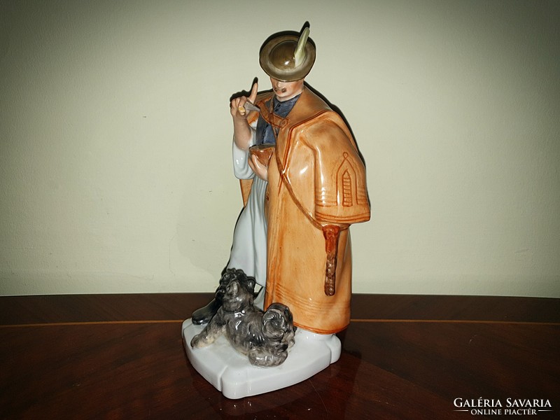 Immaculate Herend shepherd figure with puli