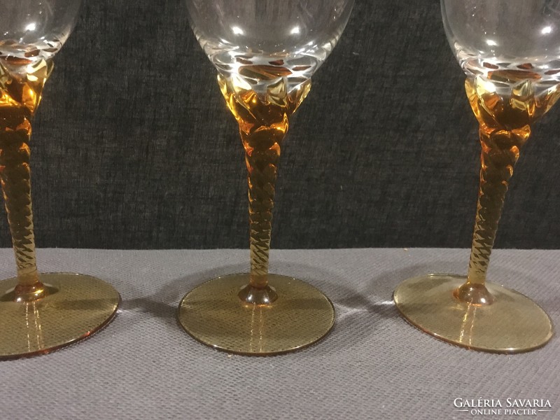 3 glasses of Mirano liqueur! In perfect condition!!!! 17X7 cm!!!