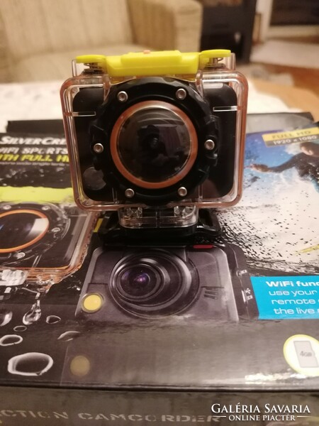 Silvercrest Wi-Fi sports camera in a waterproof case