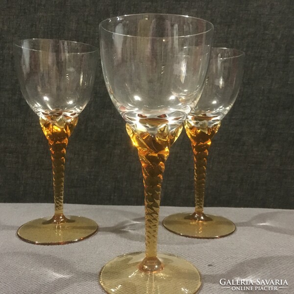 3 glasses of Mirano liqueur! In perfect condition!!!! 17X7 cm!!!
