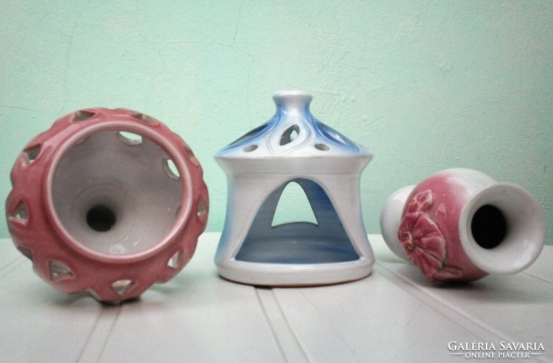 Candle holder, candle holder +1 vase together with 3 pcs