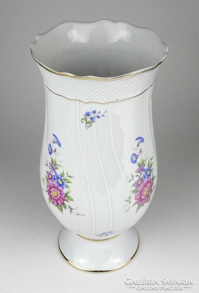 1O387 Nagyméretű Hollóházi porcelán váza 24.5 cm