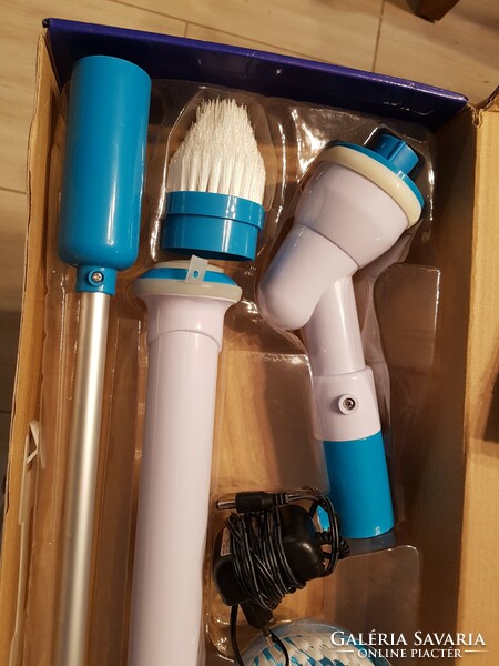 Hurricane spin scrubber-electric cleaning brush