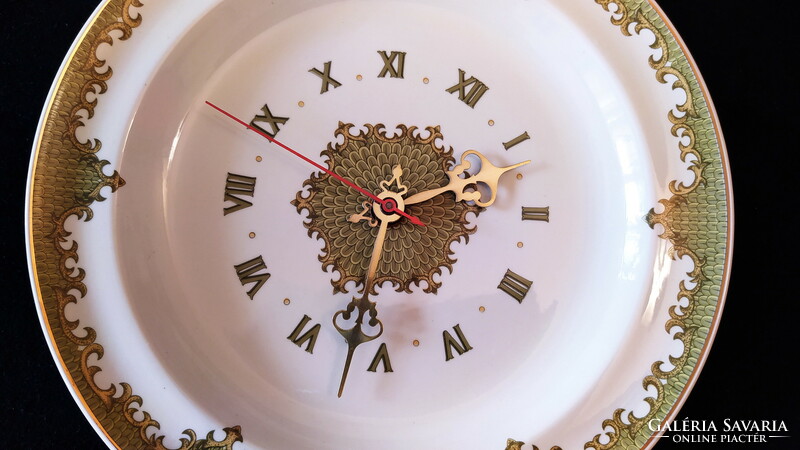 Antique Raven House porcelain wall clock 26cm perfect!!!