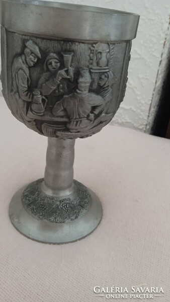 Marked pewter cup