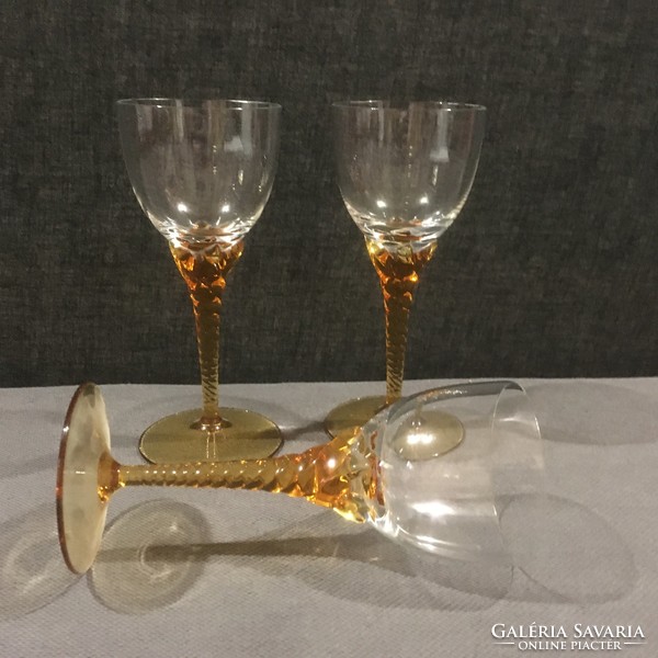 3 glasses of Mirano liqueur! In perfect condition!!!! 17X7 cm!!!