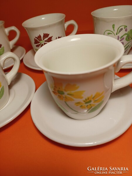 Rare granite coffee/tea set with flower pattern