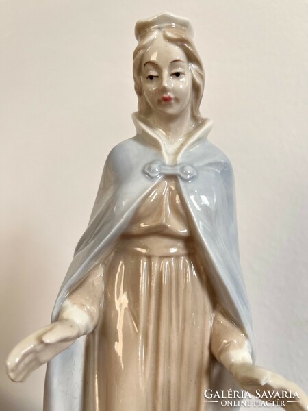 Virgin Mary porcelain statue