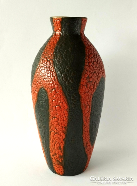 B. Várdeák Ildikó mid-century modern iparművészeti kerámia váza