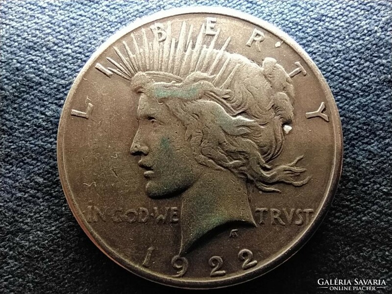 USA Peace dollár I. VH befejezésének emlékére .900 ezüst 1 Dollár 1922 (id65264)