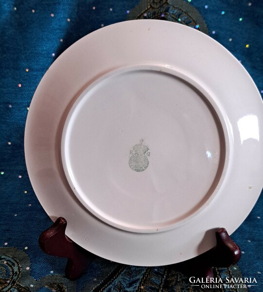 Lovas kocsis porcelán tányér, hintós tányér (L4152)