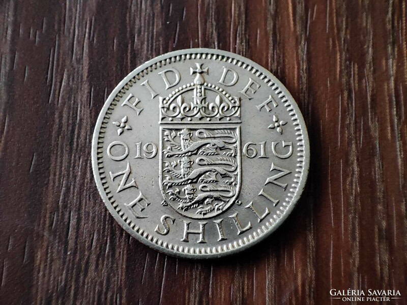 1 shilling 1961,Anglia ritkább!