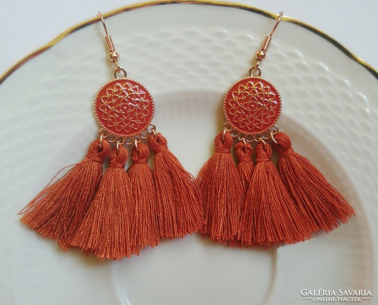 Hazel earrings with tassels 7 cm