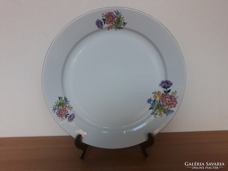 Alföldi porcelain cake bowl with flower bouquet, 28.5 cm