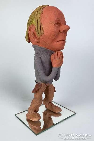 Unique ceramic politician caricature statue portrait 2006