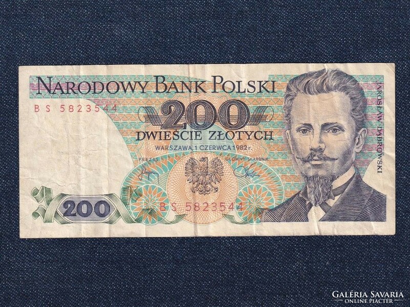 Lengyelország 200 Zloty bankjegy 1982  (id80448)