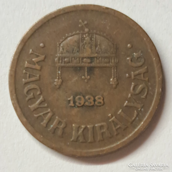 1938.  Magyarország 2 fillér (533)