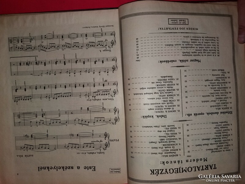Antique 1947 Christmas songs sheet music Marnitz, Moravecz csárdás and Palatine albums bound together