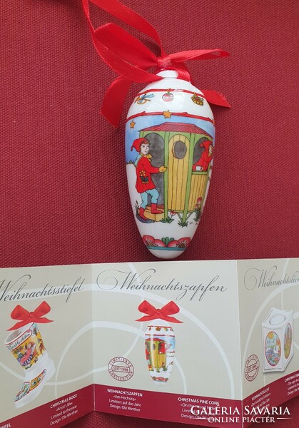 Hutschenreuther German porcelain Christmas ornament 2015 prop decoration