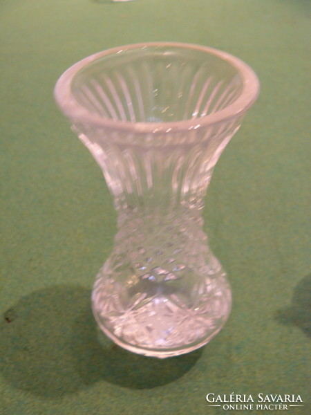 Set of polished table glass with floral pattern