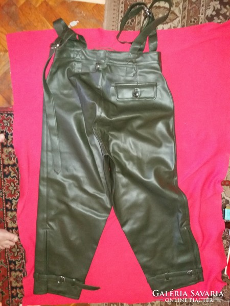 Old 1973 unused waterproof fisherman - hunter bridle trousers Pevdi size 50 xl excellent condition