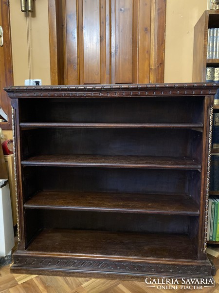 Antique English original colonial 4 shelf bookcase
