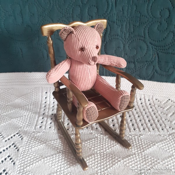 Handmade pink teddy bear, teddy bear