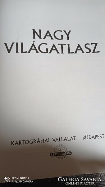 Nagy Világatlasz, domborzati, országleírásokkal, magyarul