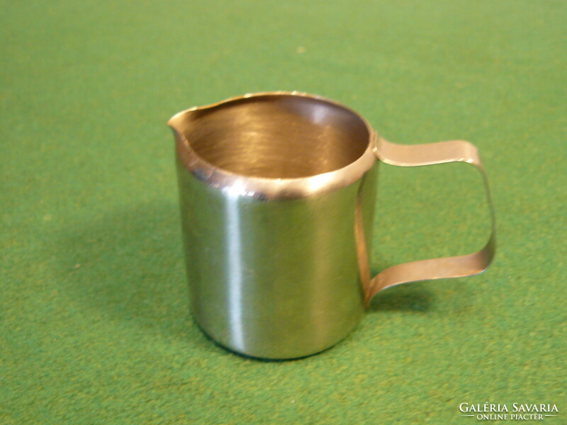 Stainless metal cream jug