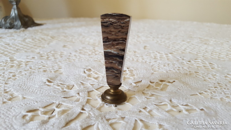 Copper stamp with marble pattern and vinyl handle