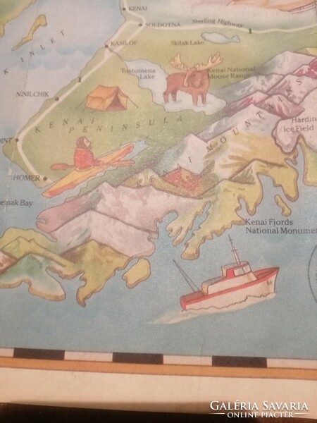 Tourist map of Anchorage (Alaska).