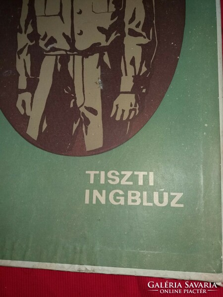 Régi katonai tiszti ingblúz dobozával használatlan 42-s L méret kiváló állapot a képek szerint