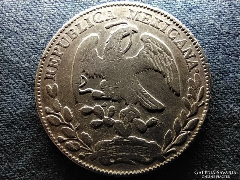 Mexikó Szövetségi Köztársaság (1823-1905) .903 ezüst 8 real 1876 Zs (id68959)