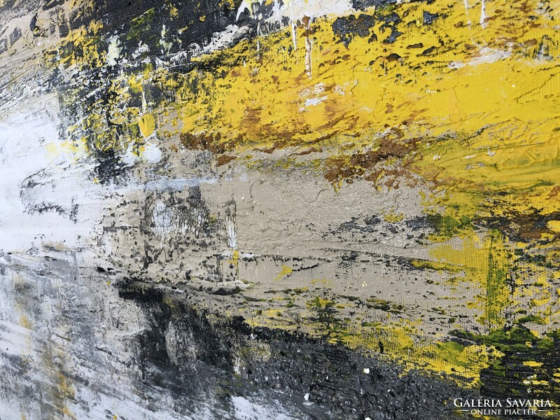 Andrea elek - jade - abstract painting - 100x150 cm