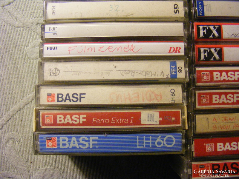 57 audio tape cassettes tdk maxell toshiba agfa basf eurostar