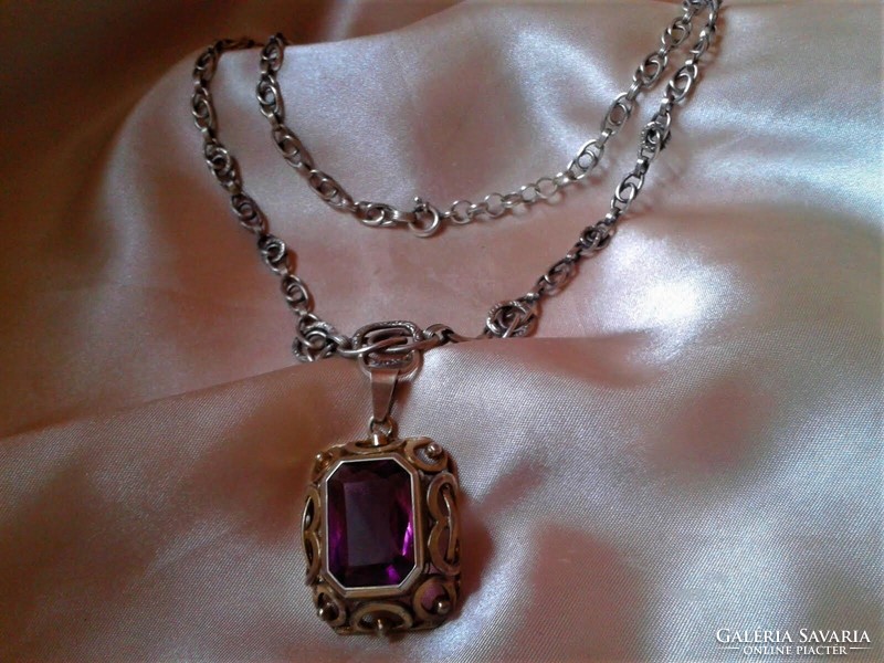 Antique silver collier