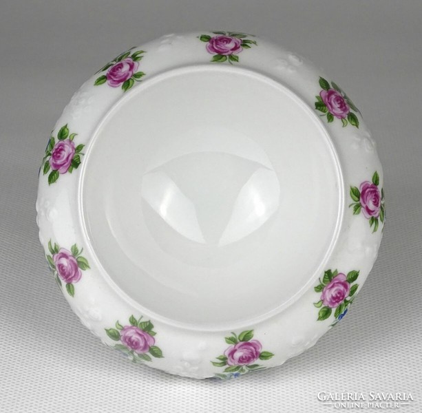 1O427 Régi virágdíszes Wallendorf porcelán gyűrűtartó