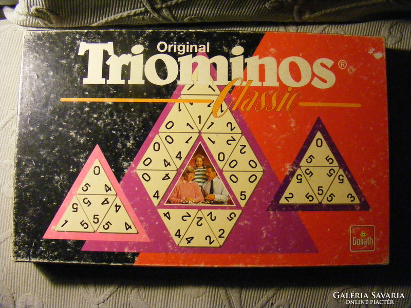 Retro original triomino classic board game