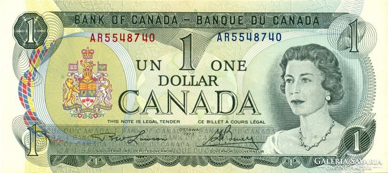 Canada 1 Canadian Dollar 1973 unc
