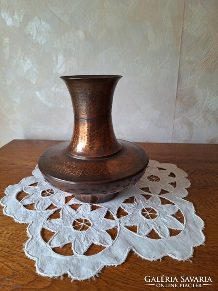 Juried copper vase