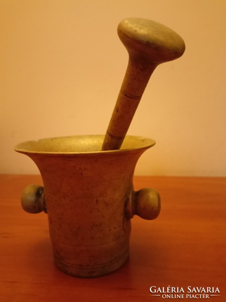 Antique copper mortar