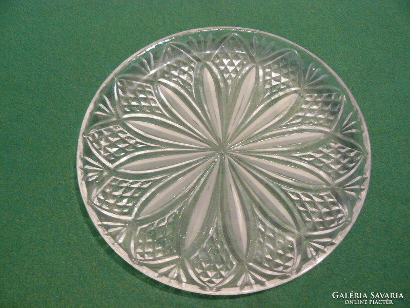 Brushed glass cake plate