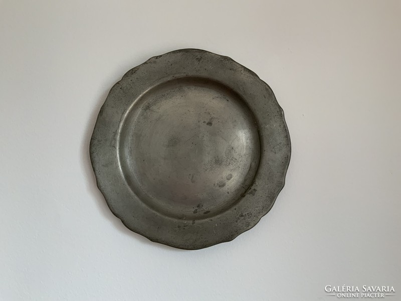 Antique pewter plate