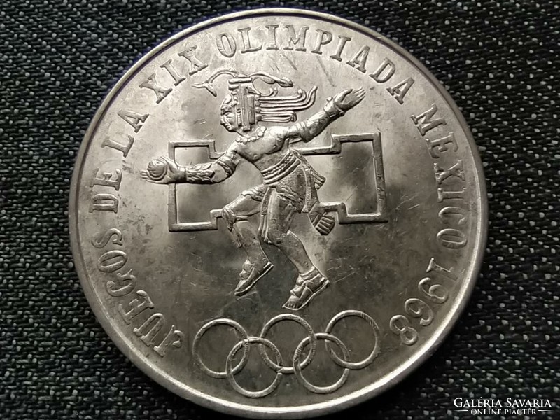 Mexico 19th Summer Olympics .720 Silver 25 Shirts 1968 (id39907)