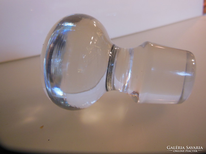 Plug - lead crystal - 24 dkg!! - 8 X 5.5 cm - plug size - 3.5 cm - heavy - old - perfect