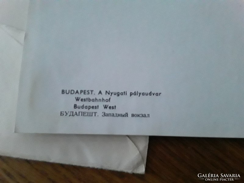 4 works depicting Budapest, on 4-sided cardboard, in 3 envelopes