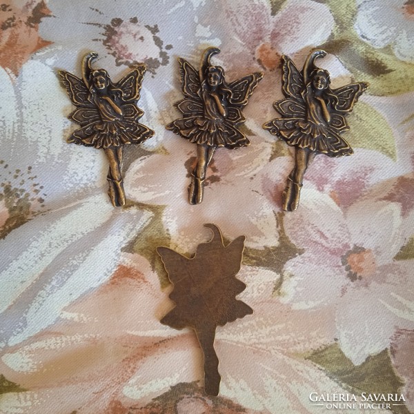 Virágtündér fém dísz  dekoráció