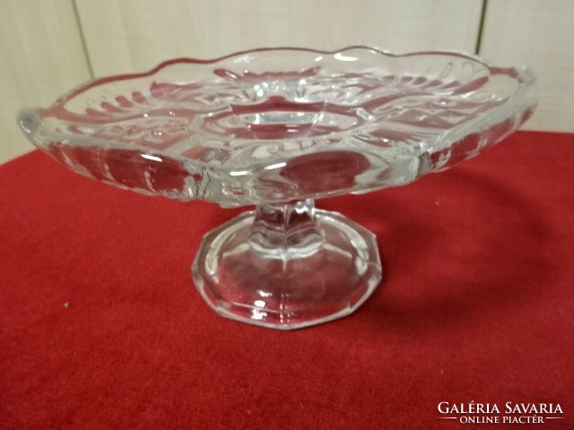 Center table with glass base, diameter 18.5 cm, height 10 cm. Jokai.